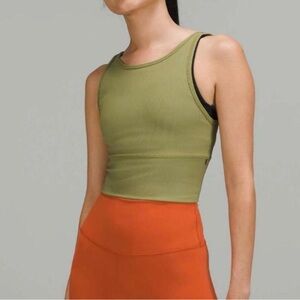 Lululemon Power Pivot Tank Olive Green